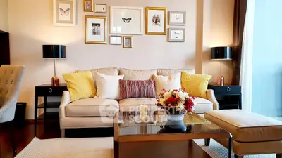 Elegant living room with stylish decor and cozy seating area