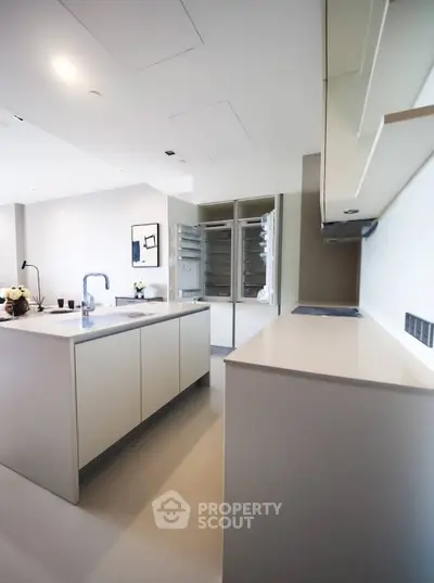 Modern kitchen with sleek design and open layout