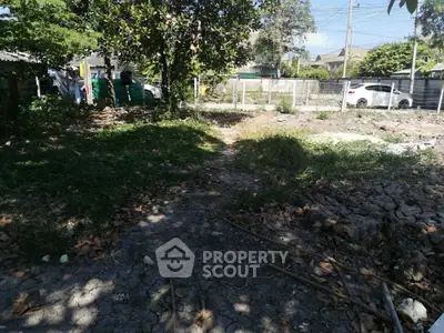 Vacant land plot with potential for development in a suburban area