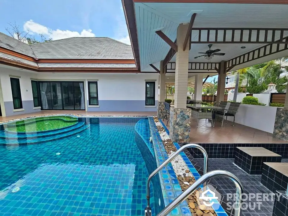 Luxurious villa with private pool and spacious outdoor seating area