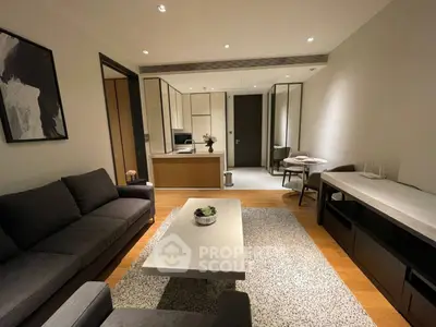 Modern living room with stylish furniture and open layout, perfect for urban living.