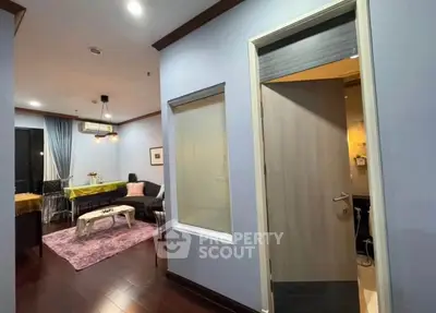 Spacious living room with modern decor and cozy ambiance