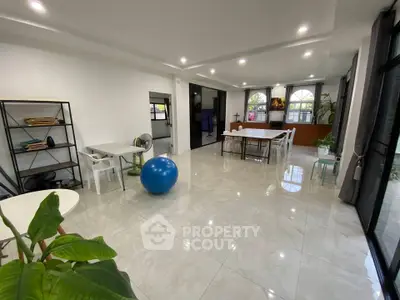 Spacious modern living room with elegant decor and natural light