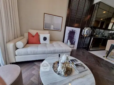 Luxurious living room with modern decor and elegant furniture, perfect for stylish urban living.