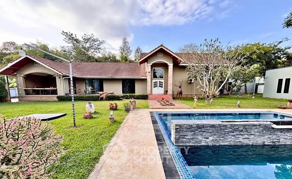 Charming suburban home with lush garden and inviting pool, perfect for family living and entertaining.