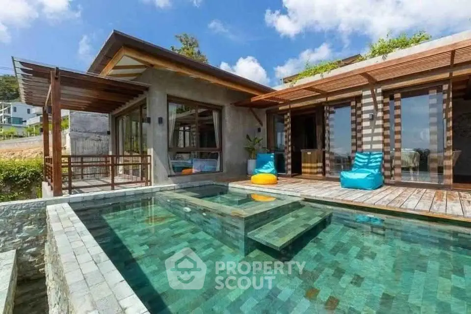 Luxurious villa with private pool and modern design, perfect for relaxation and leisure.