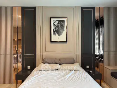 Luxurious bedroom with elegant decor and modern design elements