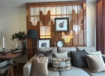 Stylish living room with elegant decor and cozy seating area