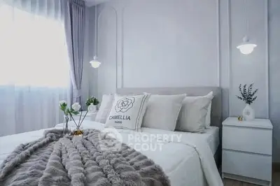 Luxurious bedroom with plush bedding and elegant decor for ultimate comfort.