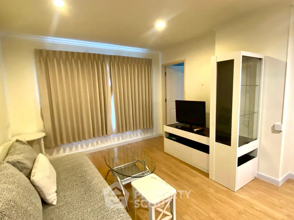 Cozy living room with modern furniture and natural light