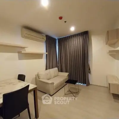 Modern living room with sleek furniture and elegant decor