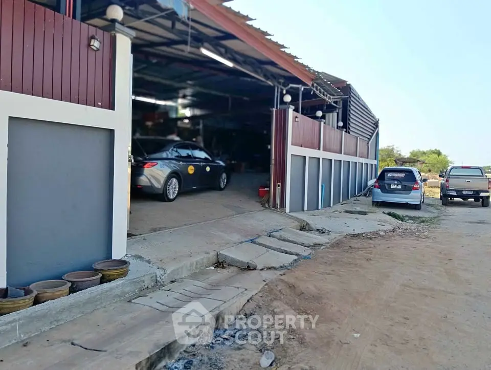 Spacious garage with multiple parking spaces and easy access driveway.