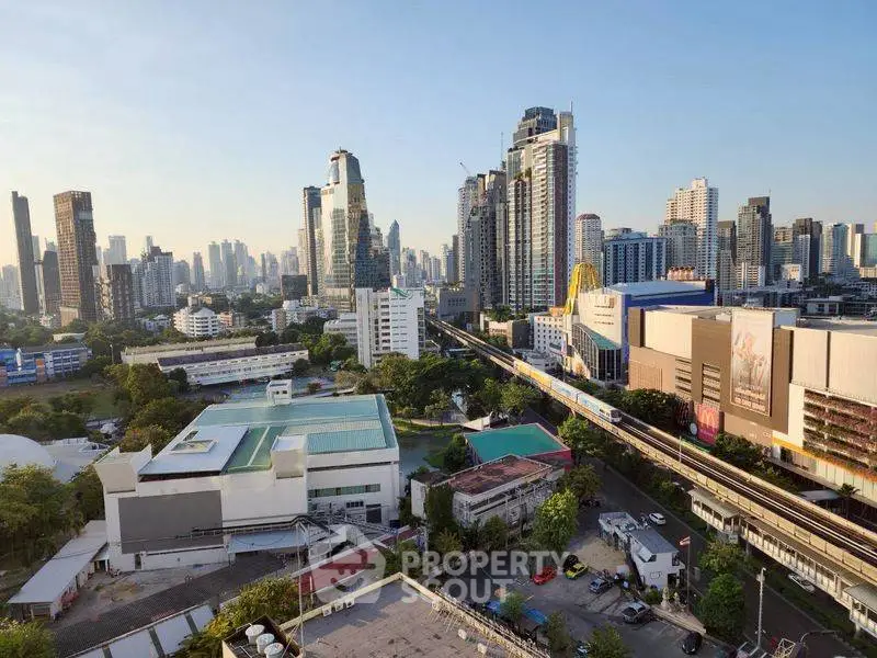 Stunning cityscape view showcasing modern skyscrapers and urban landscape.