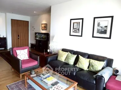 Stylish living room with modern decor and comfortable seating