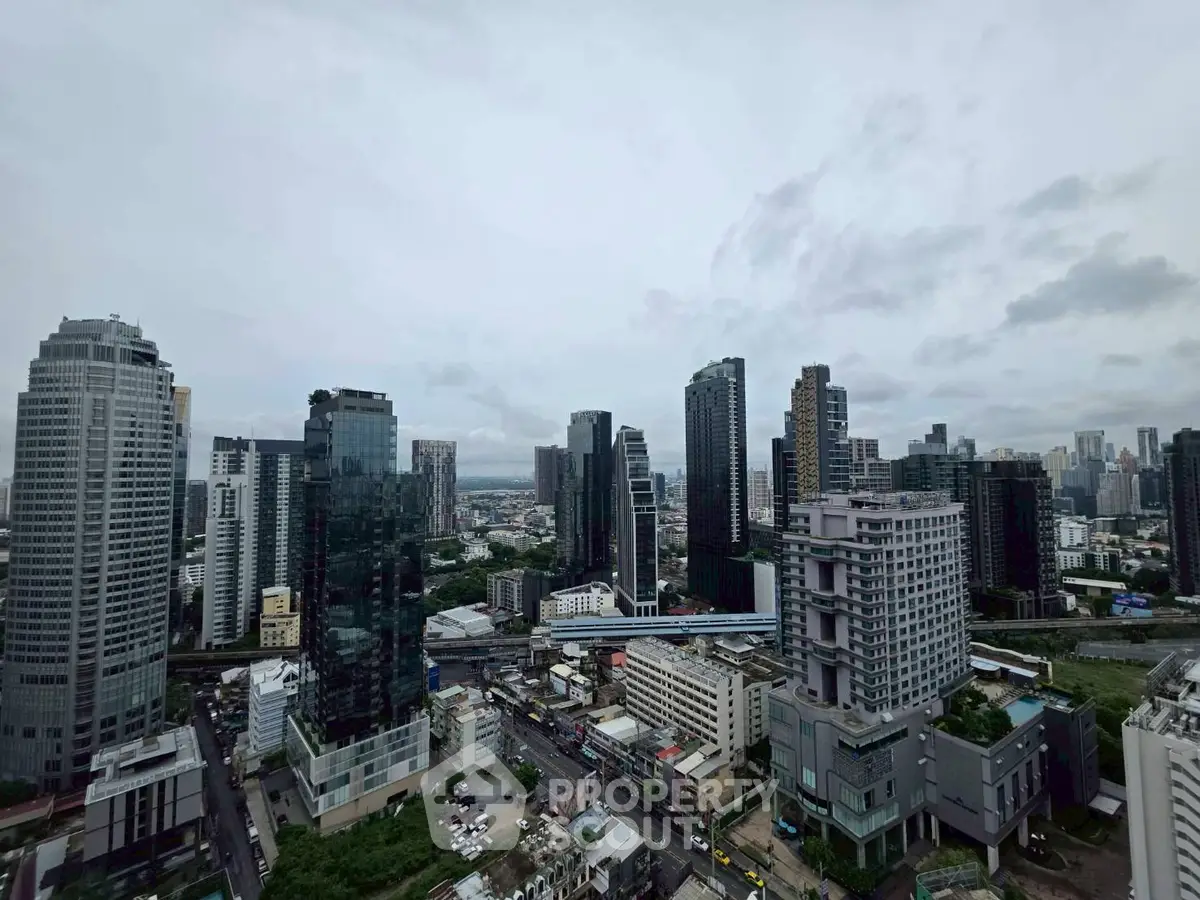 Stunning cityscape view showcasing modern skyscrapers and urban landscape, perfect for real estate investment.