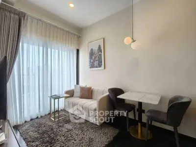 Stylish living room with modern decor and elegant furniture