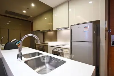 Modern kitchen with sleek appliances and stylish design