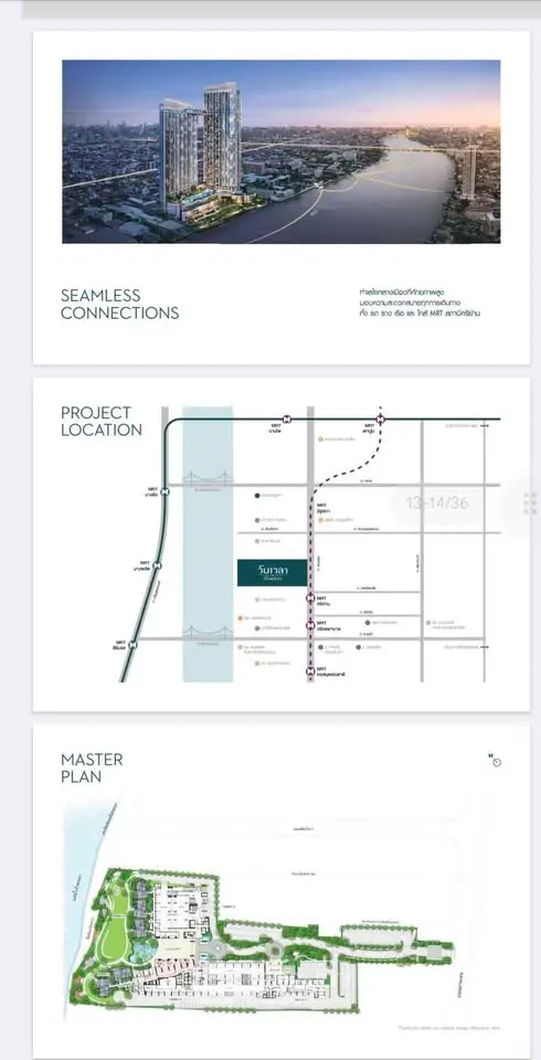 Explore prime real estate with stunning river views, strategic location map, and detailed master plan layout.