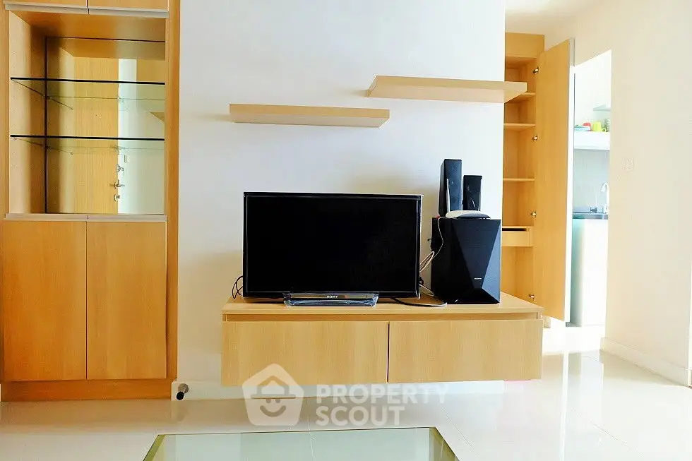 Modern kitchen with sleek cabinets and integrated appliances