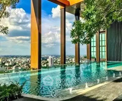 Luxurious rooftop infinity pool with stunning cityscape views and modern architectural design.