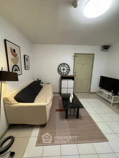 Cozy living room with modern decor and stylish furniture