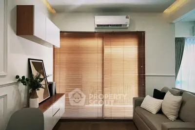 Modern living room with stylish decor and natural light