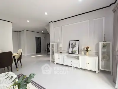 Elegant living room with modern decor and stylish furniture