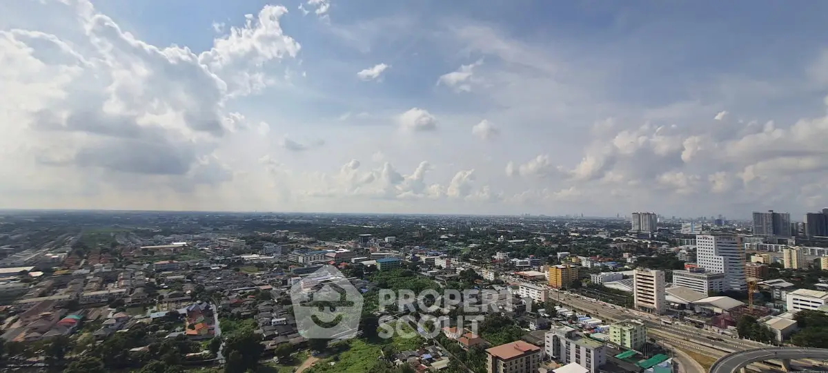 Stunning panoramic cityscape view with expansive skyline and lush greenery, perfect for urban living enthusiasts.