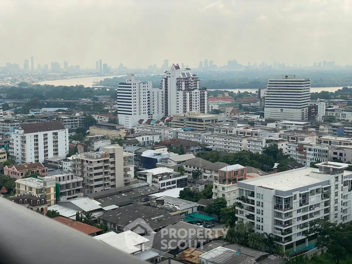 Stunning cityscape view showcasing modern urban architecture and skyline, perfect for real estate investment.