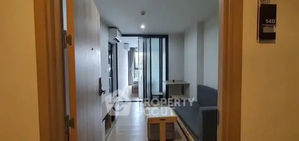 Modern apartment interior with sleek design and natural light