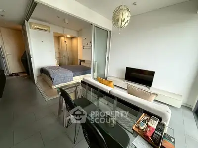 Modern studio apartment with open layout and stylish decor