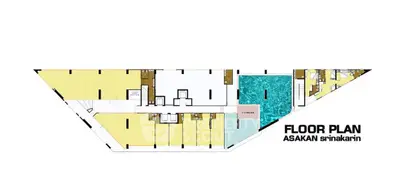 Modern floor plan of Asakan Srinakarin with spacious layout and amenities.