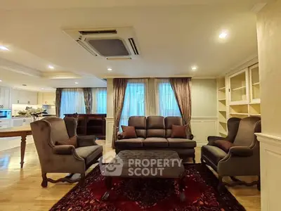 Elegant living room with classic furniture and cozy ambiance