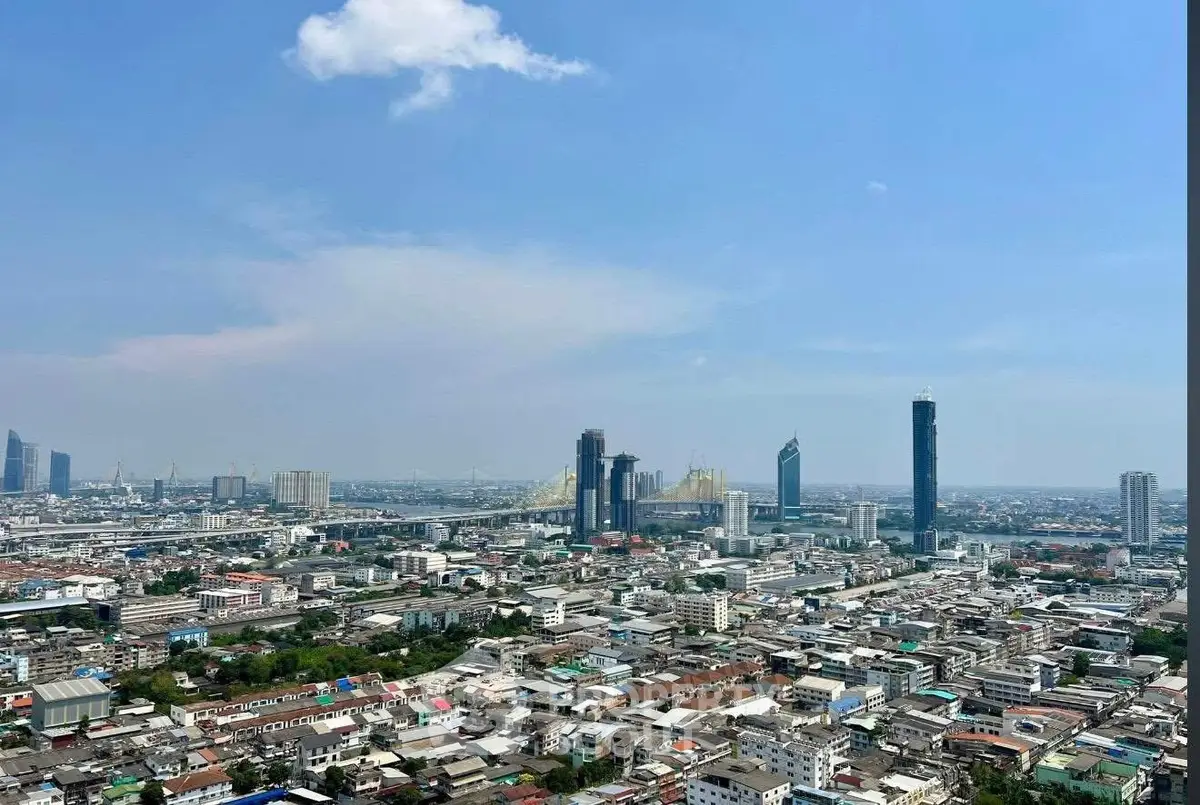Stunning cityscape view showcasing modern skyline and urban landscape under a clear blue sky.