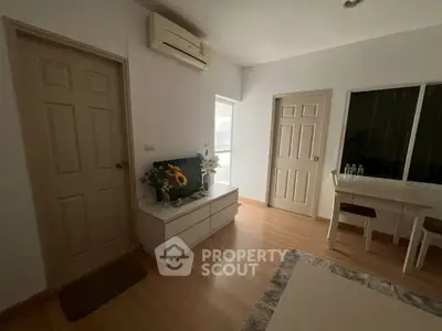 Cozy living room with modern decor and natural light