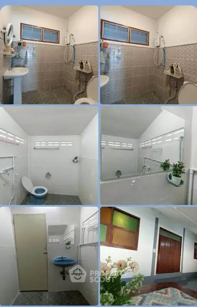 Explore functional bathroom designs with modern fixtures and efficient layouts for optimal space utilization.