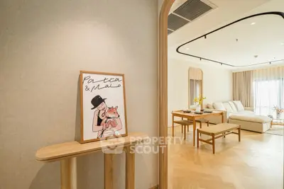 Stylish modern living room with elegant decor and natural light