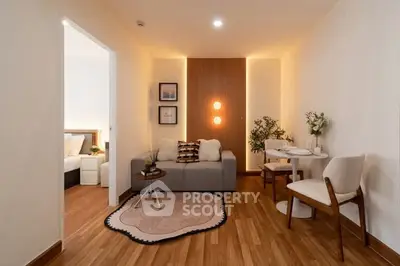 Stylish modern living room with cozy seating and elegant decor