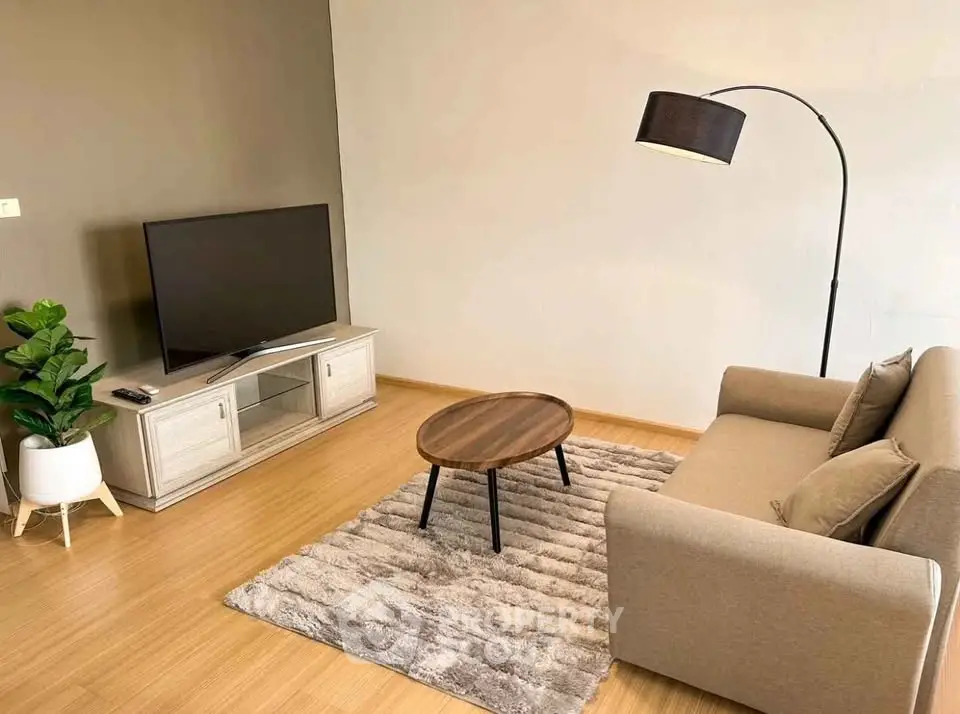 Cozy living room with modern furniture and stylish decor