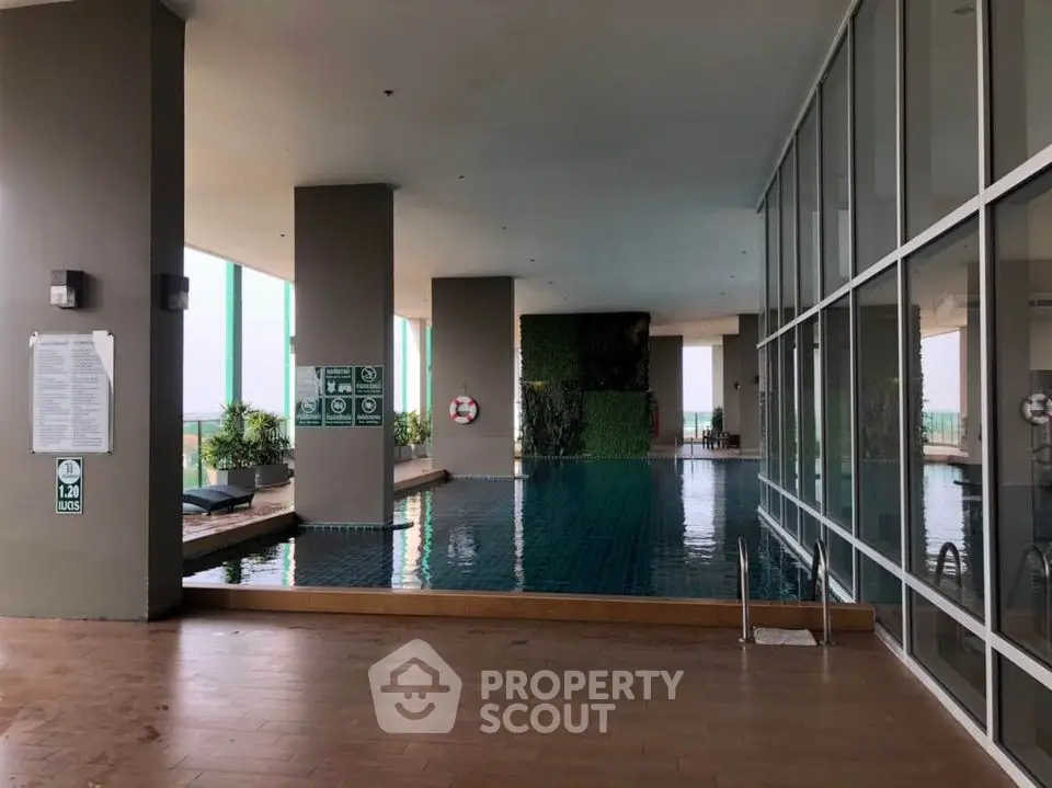 Luxurious rooftop pool with stunning city views and modern design