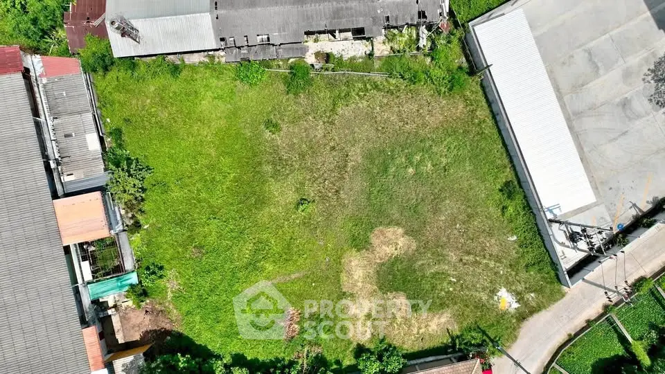 Prime vacant land plot with lush greenery, ideal for development in a thriving neighborhood.