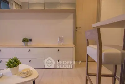 Modern interior with stylish furniture and decor in a cozy living space.