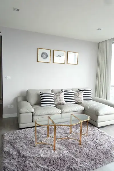 Modern living room with stylish decor and comfortable seating