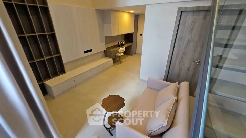 Modern living room with stylish furniture and elegant design