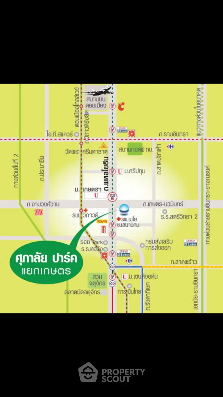 Colorful map highlighting Sukhumvit area with landmarks and roads.
