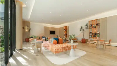 Spacious modern living room with elegant decor and natural light