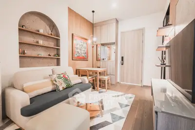 Stylish modern living room with cozy seating and elegant decor