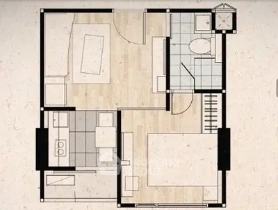  1 Bedroom Condo at C Style Condominium Ratchada 18-2