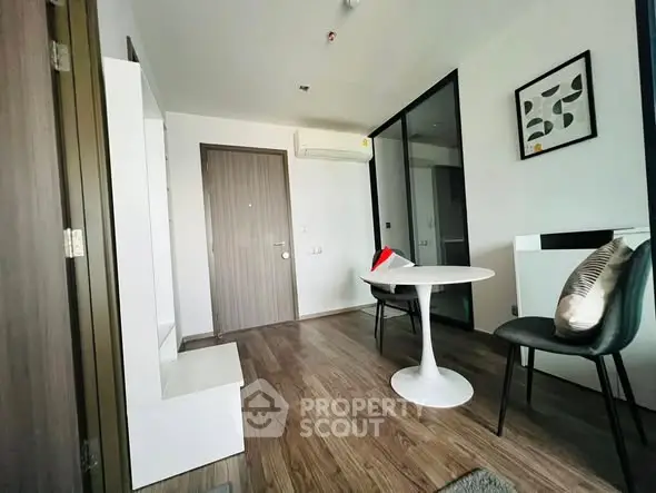 Modern apartment interior with sleek furniture and stylish decor