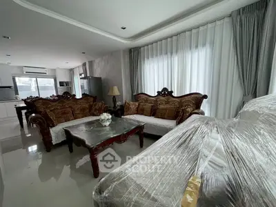 Luxurious living room with elegant furniture and natural light